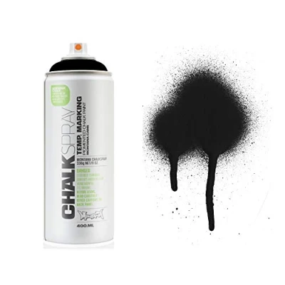 Afbeelding van Montana chalk spray 400 ml, black, 9000, spuitbus
