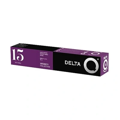 Afbeelding van Delta Q MythiQ gemalen koffiecapsules Espresso Intenso met noten van cacao, chocolade, geroosterde natuurlijk 10 capsules