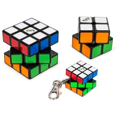 Afbeelding van Rubik&#039;s Cube Set Originele 3x3 kubus met 2x2 en sleutelhangerkubus