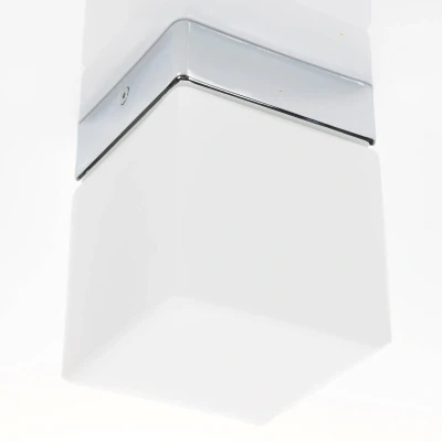 Afbeelding van Helestra Keto LED plafondlamp, kubus, chroom