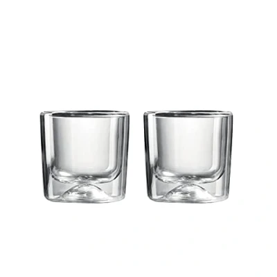 Afbeelding van Guzzini Dubbelwandig Glas Set van 2 glazen H6.3 cm