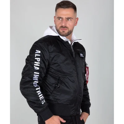 Image de Blouson Bomber Alpha Industries MA 1 D Tec SE noir / blanc 2XL