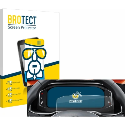 Afbeelding van BROTECT Screenprotector voor Volkswagen Polo 6 Digital Cockpit Pro Folie Beschermfolie Beschermglas transparant