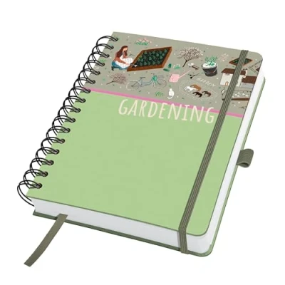 Afbeelding van Notitieboek Jolie A5 spiraal Garden Love HC blanco 240pag 120gr