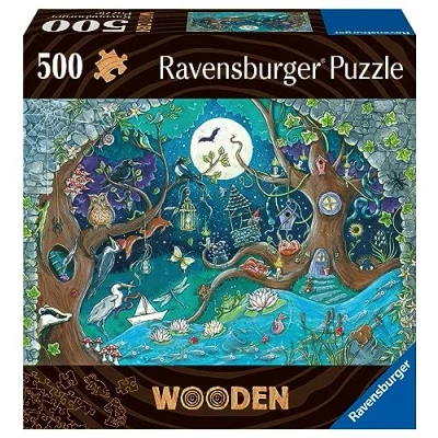 Afbeelding van Puzzel Ravensburger 17516 Fantasy Forest Hout 500 Onderdelen