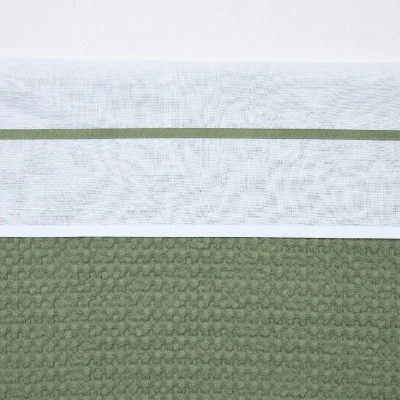 Afbeelding van Meyco Baby Bies ledikant laken olive green 100x150cm