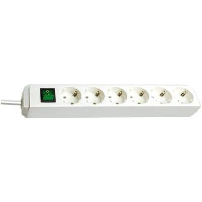 Afbeelding van Stekkerdoos 6 voudig Brennenstuhl 1.4 meter (Schakelaar, Wit)