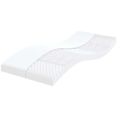 Image de vidaXL Matelas en mousse blanc 80x220 cm 7 zones dureté 20 ILD4016654