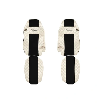 Afbeelding van F CORE Elegance FX06 CHAMP Stoelhoes Ivoorwit Met motief Kunstleer Voor