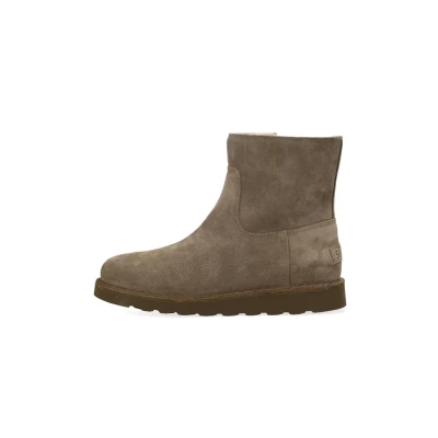 Afbeelding van Shabbies Amsterdam Enkellaarzen Palissa Mia Zip Taupe Maat 39 Dames Laarzen