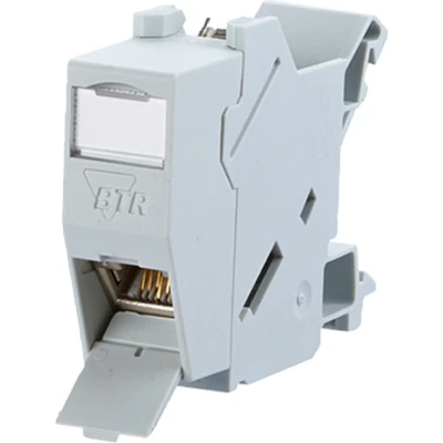 Afbeelding van Metz Connect 1309426003 E Netwerkdoos DIN rails CAT 6 Grijs wit (RAL 7035)