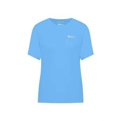 Afbeelding van Jack Wolfskin Sport Tshirt, Dames, Maat: Small, Mid blue