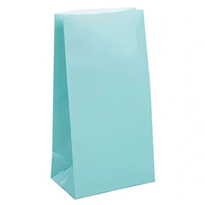 Afbeelding van Feestzak licht blauw papier 12 stuks