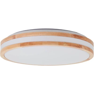 Afbeelding van Brilliant G99525/75 Laskos LED plafondlamp 22 W Hout (mat), Wit