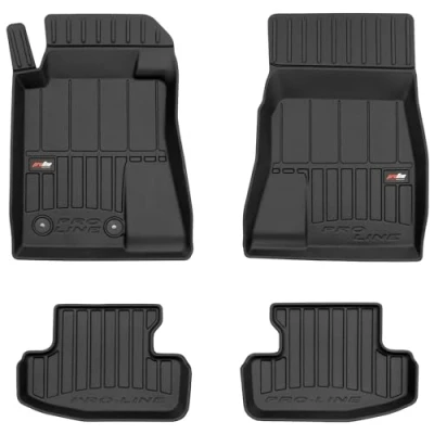Afbeelding van MOTOS Rubberen vloermatten voor Ford Mustang VII sinds 2023 Verbeter je reiscomfort met de zwarte antislipmat auto 3D automat alle weersomstandigheden, bescherming tegen