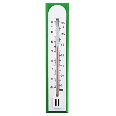 Afbeelding van Thermometer World Nauwkeurige omgevingsthermometer, analoog, groen, hoge precisie, gebruik binnen en buiten
