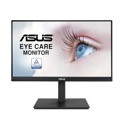 Image de ASUS VA229QSB Ecran PC 21,5&quot; FHD Dalle IPS 16:9 75Hz 1920x1080 250cd/m² Display Port, HDMI, VGA &amp; 2x USB AMD FreeSync Fixation VESA Haut parleurs Ajustement hauteur et pivot