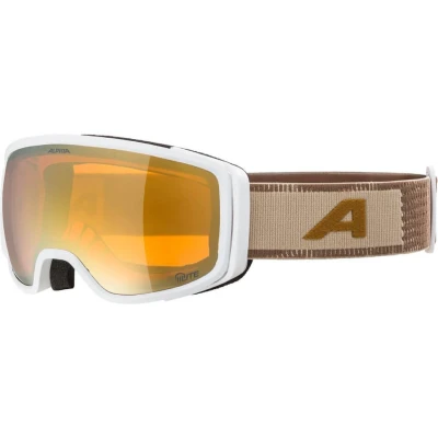 Afbeelding van Alpina Bivio Q Lite OTG Skibril 2024 Wit Bruin Categorie 2