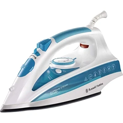 Image de Russell Hobbs Fer à repasser vapeur [Puissant] Steamglide Pro (2600 W,Réservoir 300 ml, 70g/min + 210 g/min Effet Pressing &amp; auto nettoyage Pulvérisateur,Semelle en céramique, anti goutte) 20562 56