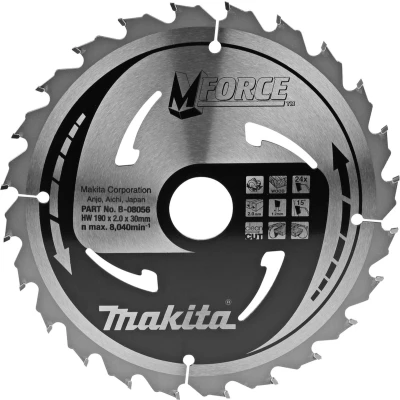 Afbeelding van Makita Zaagblad Mforce 190x30x2,0 24T15G B 08056