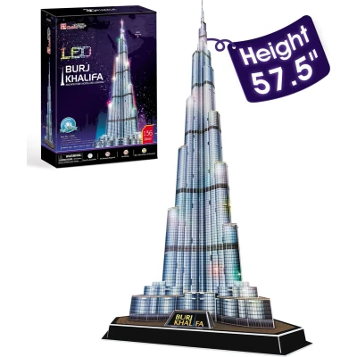 Afbeelding van Cubic Fun 3D Puzzel Burj Khalifa Led