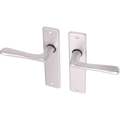 Afbeelding van Wovar Deurkruk met schild aluminium vlindermodel Blind Per Set