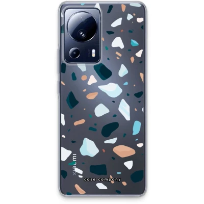 Afbeelding van Case Company® hoesje geschikt voor Xiaomi 13 Lite Terrazzo N13 Soft Cover Telefoonhoesje Bescherming aan alle Kanten en Schermrand