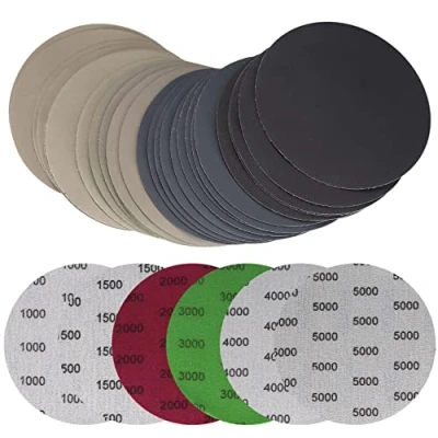 Afbeelding van 30 stuks schuurpapier rond 125 mm / 5 inch korrel 1000/1500/2000/3000/4000/5000/5000