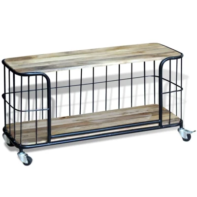 Afbeelding van Tv meubel100x40x45 cm massief mangohout