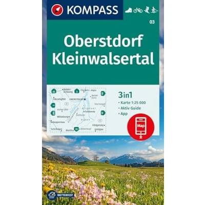 Afbeelding van Kompass Wanderkarten WK03 Oberstdorf, Kleinwalsertal