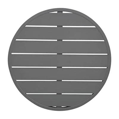 Afbeelding van Bolero Aluminium Rond Tafelblad Donkergrijs 580mm FX037