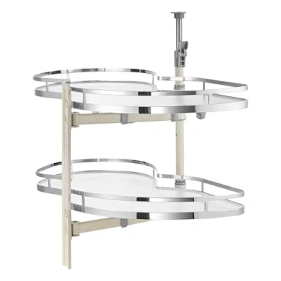 Image de VEVOR Plateau Tournant à Gauche pour Meuble d’Angle Tourniquet 2 Niveaux Placard