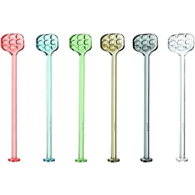 Afbeelding van Guzzini Tiffany, set van 6 cocktaillepels, verschillende kleuren, 3,8 x 22,5 cm 10790052