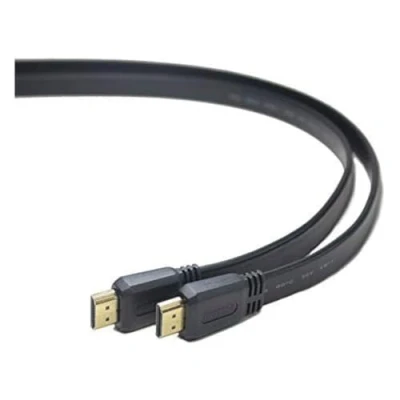 Afbeelding van PremiumCord 4K High Speed ​​​​​​​​​​​ HDMI platte kabel + ethernet, compatibel met video 2160P, Full HD 1080P, Deep Color, 3D, Arc, 3x afgeschermd, 10, 2 Gbps, vergulde aansluitingen, zwart