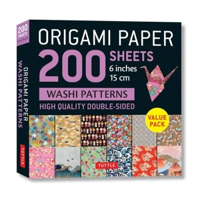 Afbeelding van Origami Paper 200 sheets Washi Patterns 6&quot; (15 cm)