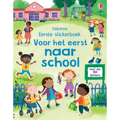 Afbeelding van Uitgeverij usborne mijn eerste stickerboek voor het eerst naar school