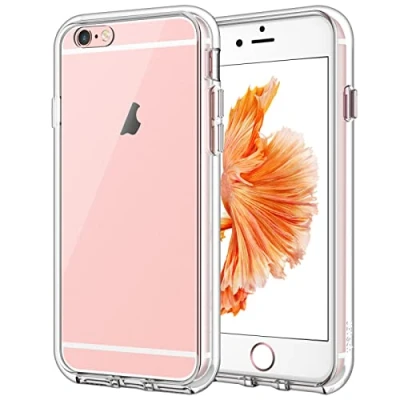 Afbeelding van JETech Beschermhoes voor iPhone 6s Plus en 6 Plus, vergeelt niet, transparant, schok krasbestendig (HD helder)