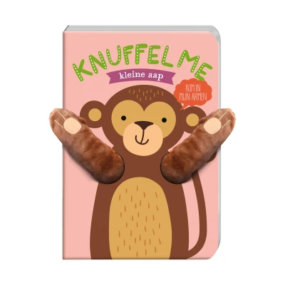 Afbeelding van Image books kartonboek knuffel me kleine aap