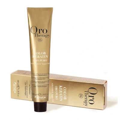 Afbeelding van Fanola Orotherapy Color Keratin 100 ml 7.4 Koperblond