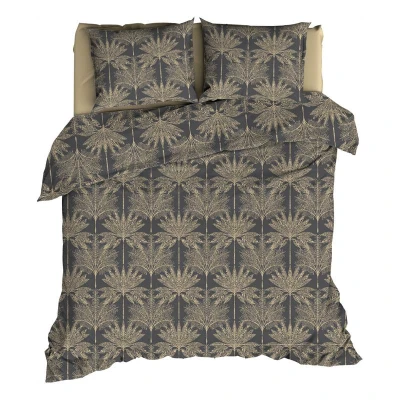 Afbeelding van Satin d&#039;Or Palmyra Dekbedovertrek Lits jumeaux 240x200/220 cm Antra