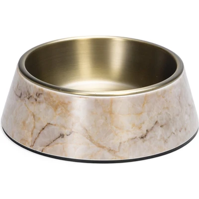 Afbeelding van Designed by Lotte Eetbak Meis Hondenvoerbak Melamine Beige 17,5 cm 350 ml
