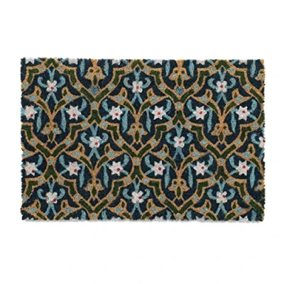 Afbeelding van Relaxdays deurmat kokos oosterse kokosmat antislip schoonloopmat 60 x 40 cm buiten