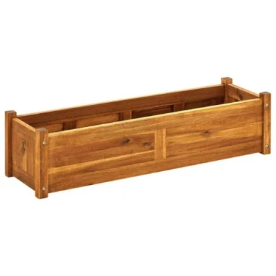 Afbeelding van Plantenbak verhoogd 100x30x25 cm acaciahout