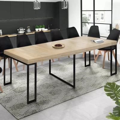 Afbeelding van Table console extensible TORONTO 14 personnes 300 cm design industriel