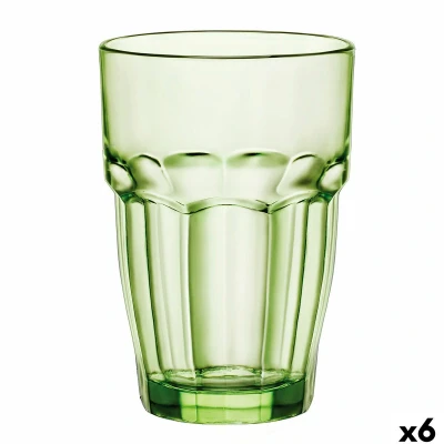 Afbeelding van Glas Bormioli Rocco Rock Bar Groen 370 ml (6 Stuks)