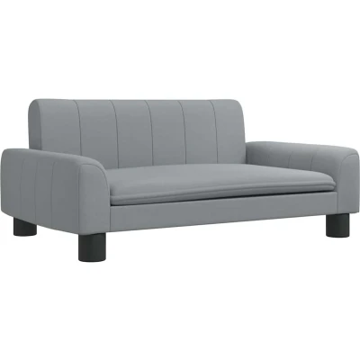 Afbeelding van vidaXL Hondenmand 70x45x30 cm stof lichtgrijs