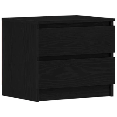 Afbeelding van vidaXL Nachtkast Set van 2 Zwart eiken Gefabriceerd hout Middelgroot