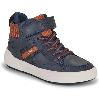 Image de Geox Garçon Weemble Boy A Basket, Bleu Marine Cognac, 38 EU