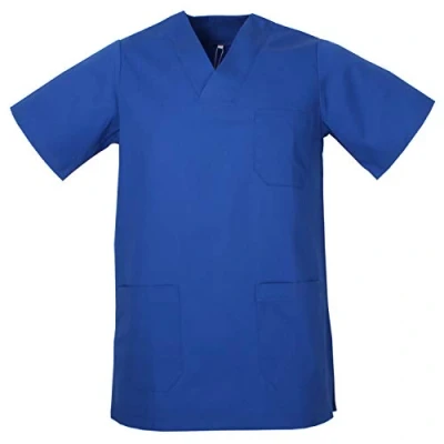 Image de MISEMIYA CASACA UNISEX MÉDICO ENFERMERA UNIFORME LIMPIEZA LABORAL ESTÉTICA DENTISTA VETERINARIA SANITARIO HOSTELERÍA Ref.817 XL, Azul Royal