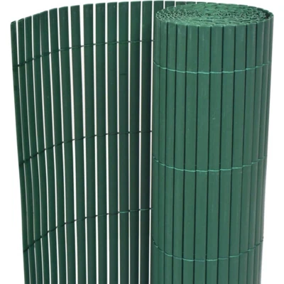 Afbeelding van Tuinafscheiding dubbelzijdig 90x500 cm PVC groen